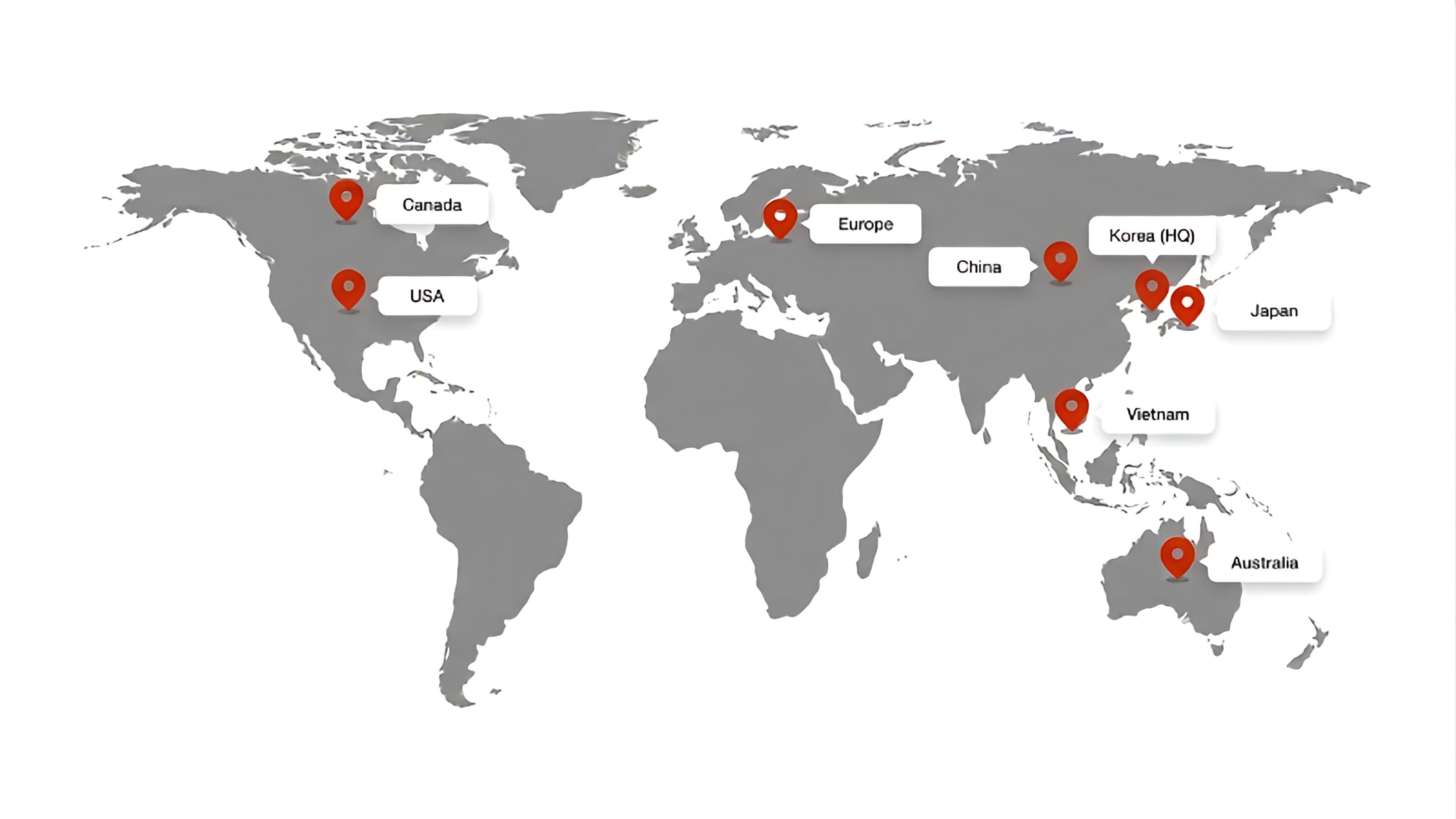 Nongshim world distribution map